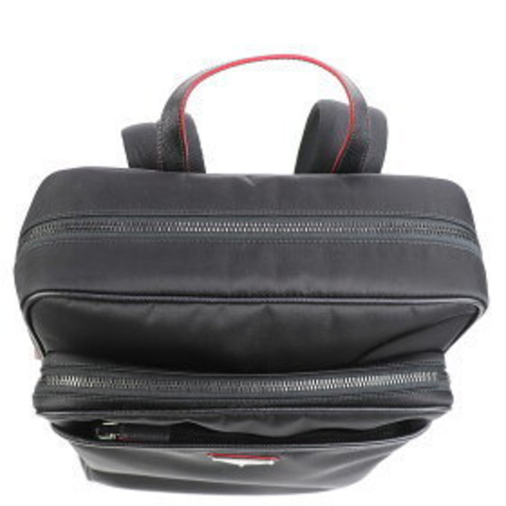 Prada Triangle Square Backpack Testo Nylon Saffia… - image 5